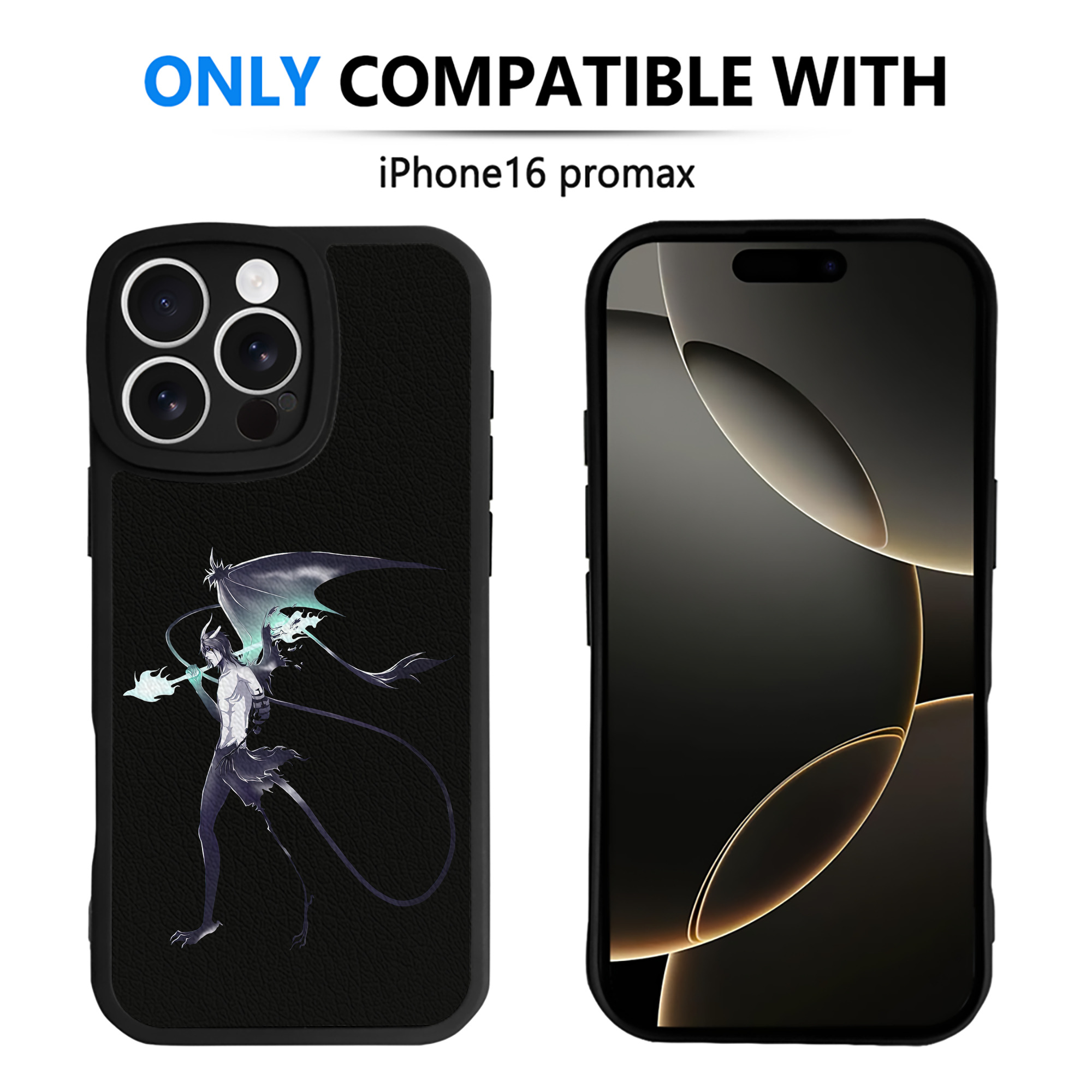 （画像用） ブリーチ ウルキオラ·シファー BLEACH Ulquiorra cifer 【iPhone 16シリーズ対応】シリコンスマホケース（レザー調） 材質：シリコン